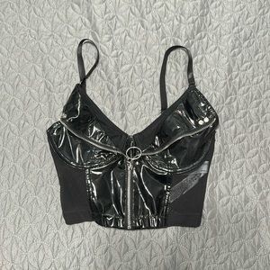 Corset style crop top